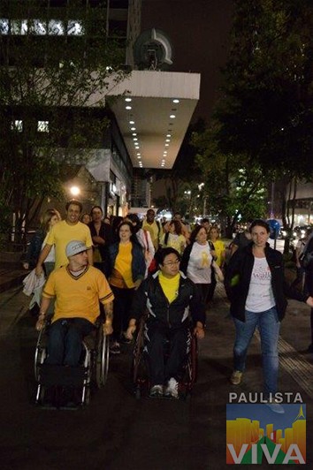 Caminhada noturna faz parte da Campanha “Paulista a Pé”